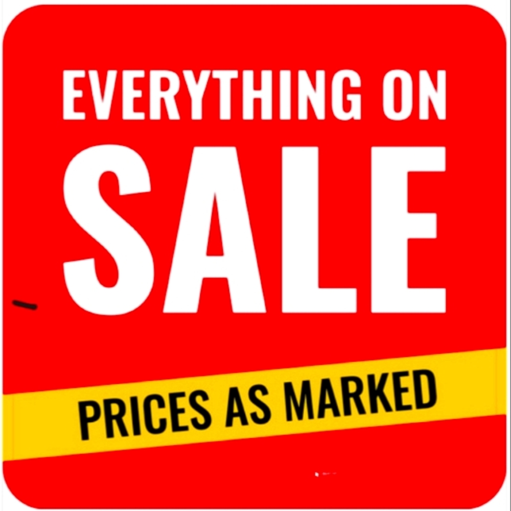 All items on sale